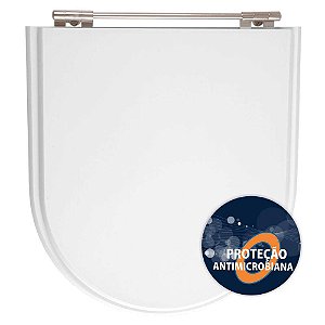 Tampa de Vaso Sanitário Poliéster Antibactéria Calypso Branco para vaso Incepa Laufen