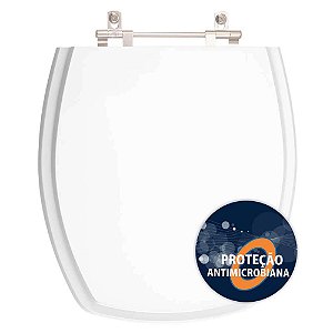 Tampa de Vaso Sanitário Poliéster Antibactéria Thema Branco para vaso Incepa Laufen