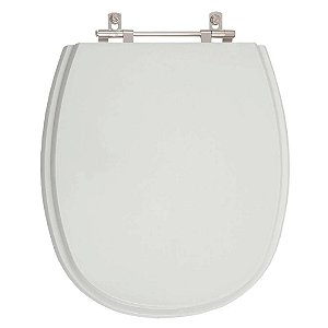 Tampa de Vaso Sanitário Poliéster Aspen Cinza Real para vaso Deca