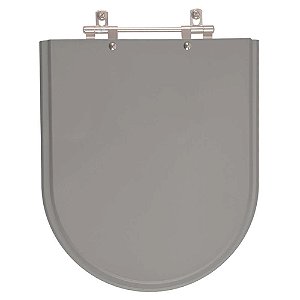 Tampa de Vaso Sanitário Poliéster Carrara Cinza Vip (cinza escuro) para vaso Deca