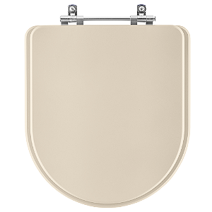 Tampa de Vaso Sanitário Poliéster Duomo Plus Amendoa para vaso Deca