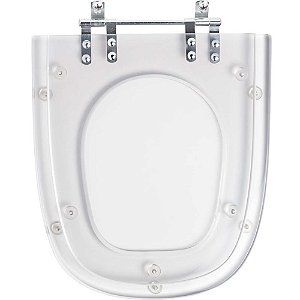 Tampa de Vaso Sanitário Poliéster Monte Carlo Transparente