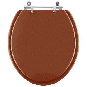 Tampa de Vaso Sanitário Poliéster Targa Caramelo para vaso Deca