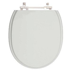 Tampa de Vaso Sanitário Poliéster Village Cinza Real para vaso Deca