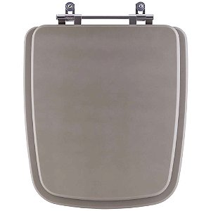 Tampa de Vaso Sanitário Poliéster Boss Cinza Fosco para vaso Incepa