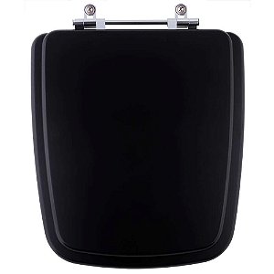 Tampa de Vaso Sanitário Poliéster Boss Matte Black (Preto Fosco) para vaso Incepa