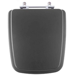 Tampa de Vaso Sanitário Poliéster Boss Noir Preto Fosco para vaso Incepa