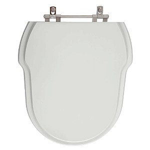 Tampa de Vaso Sanitário Poliéster Hampton Cinza Platina para vaso Incepa