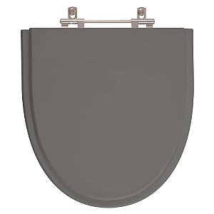 Tampa de Vaso Sanitário Poliéster Studio Ambar (Cinza Escuro) para vaso Incepa