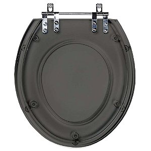 Tampa de Vaso Sanitário Poliéster Avalon Fumê Transparente para vaso Ideal Standard