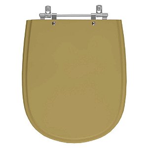 Tampa de Vaso Sanitário Poliéster Paris Amendoa para vaso Ideal Standard