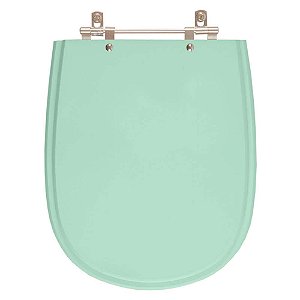Tampa de Vaso Sanitário Poliéster Paris Verde Claro para vaso Ideal Standard