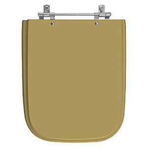 Tampa de Vaso Sanitário Poliéster Tivoli Amendoa para vaso Ideal Standard