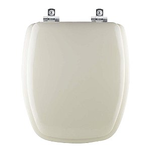 Tampa de Vaso Sanitário Almofadado com Amortecedor Stylus Bege Claro para vaso Celite