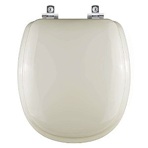 Tampa de Vaso Sanitário Almofadado com Amortecedor Aspen Bege Claro para vaso Deca