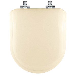 Tampa de Vaso Sanitário Almofadado com Amortecedor Carrara Bege Claro para vaso Deca