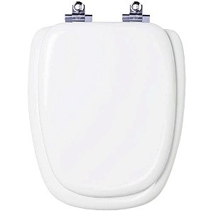 Tampa de Vaso Sanitário Almofadado com Amortecedor Monte Carlo Branco para vaso Deca