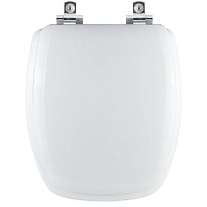 Tampa de Vaso Sanitário Almofadado com Amortecedor Primula Plus Branco para vaso Fiori