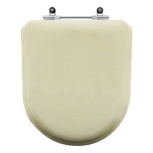 Tampa de Vaso Sanitário Almofadado Montezzi Bege Claro para vaso Belize