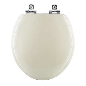 Tampa de Vaso Sanitário Almofadado Contemporary Marfim (Bege Claro) para vaso Hervy