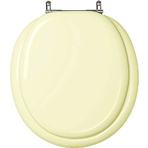 Tampa de Vaso Sanitário Almofadado Twister Marfim (Bege Claro) para vaso Hervy