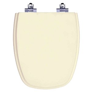 Tampa de Vaso Sanitário Laqueado Soft Close Venice Bege Claro para vaso Belize