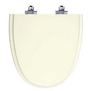 Tampa de Vaso Sanitário Laqueado Soft Close Aloha Pergamon (Bege Claro) para vaso Celite