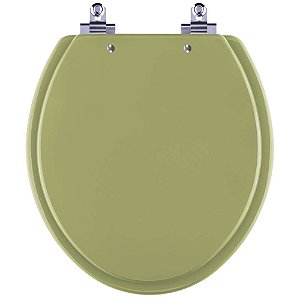 Tampa de Vaso Sanitário Laqueado Soft Close Azalea Verde Itapua para vaso Celite