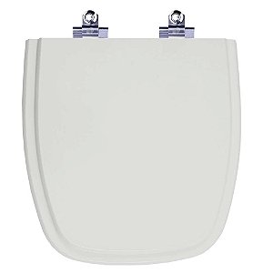 Tampa de Vaso Sanitário Laqueado Soft Close Fit Cinza Prata (Cinza Claro) para vaso Celite