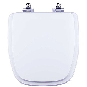 Tampa de Vaso Sanitário Laqueado Soft Close Like Branco para vaso Celite