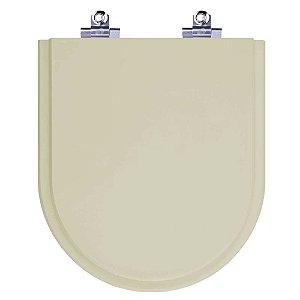 Tampa de Vaso Sanitário Laqueado Soft Close Smart Castanha Bege Fosco