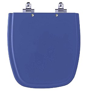 Tampa de Vaso Sanitário Laqueado Soft Close Versato Azul Mineral para vaso Celite