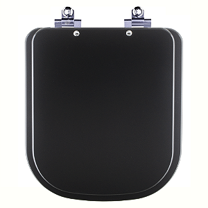 Tampa de Vaso Sanitário Laqueado Soft Close Axis Ébano Fosco (Preto Fosco) para vaso Deca