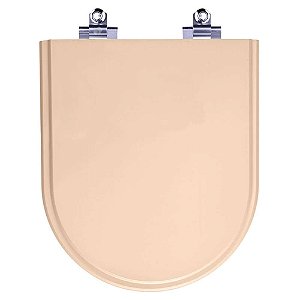 Tampa de Vaso Sanitário Laqueado Soft Close Carrara Rosa Floral para vaso Deca