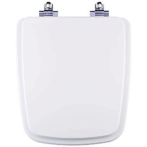 Tampa de Vaso Sanitário Laqueado Soft Close Clean Branco para vaso Deca
