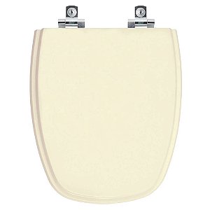 Tampa de Vaso Sanitário Laqueado Soft Close Monte Carlo Creme Bege Claro para vaso Deca