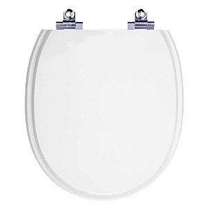 Tampa de Vaso Sanitário Laqueado Soft Close Village Branco para vaso Deca