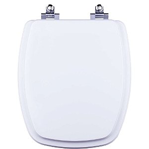 Tampa de Vaso Sanitário Laqueado Soft Close Laguna Branco para vaso Hervy