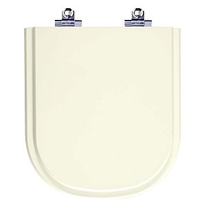 Tampa de Vaso Sanitário Laqueado Soft Close Etna Palha para Icasa