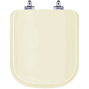 Tampa de Vaso Sanitário Laqueado Soft Close El Misti Palha (Bege Claro) para vaso Icasa