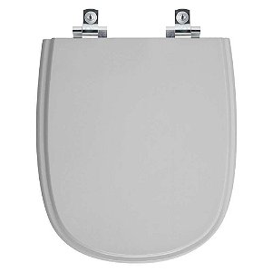 Tampa de Vaso Sanitário Laqueado Soft Close Sabatini Cinza Claro para vaso Icasa