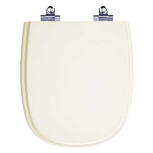 Tampa de Vaso Sanitário Laqueado Soft Close Sabatini Palha (bege claro) para vaso Icasa