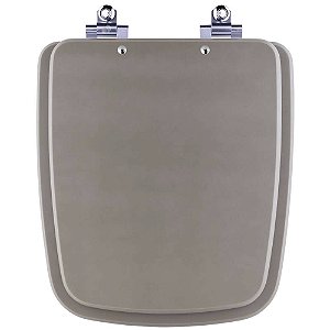 Tampa de Vaso Sanitário Laqueado Soft Close Boss Gris Cinza Fosco para vaso Incepa