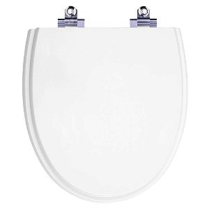 Tampa de Vaso Sanitário Laqueado Soft Close Eros Branco para vaso Incepa