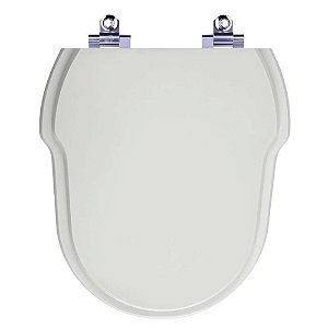 Tampa de Vaso Sanitário Laqueado Soft Close Hampton Cinza Platina para vaso Incepa Laufen