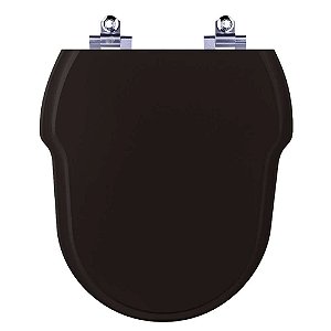 Tampa de Vaso Sanitário Laqueado Soft Close Hampton Preto para vaso Incepa Laufen