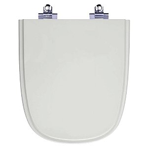Tampa de Vaso Sanitário Laqueado Soft Close Ibiza Cinza Claro para vaso Incepa Cidamar