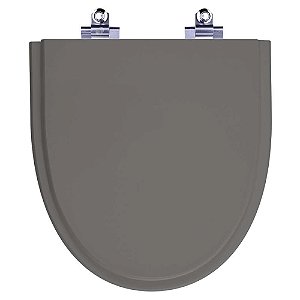 Tampa de Vaso Sanitário Laqueado Soft Close Studio Cinza Escuro para vaso Incepa