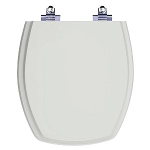 Tampa de Vaso Sanitário Laqueado Soft Close Thema Cinza Platina para Incepa