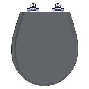 Tampa de Vaso Sanitário Laqueado Soft Close Avalon Cinza Quartzo (Cinza Escuro) para vaso Ideal Standard